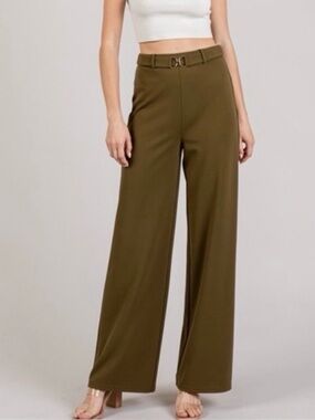 NWT | Have |Olive Wide-Leg High rise Women's Pants Sz M